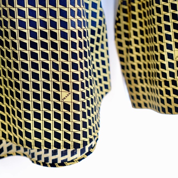 Prada Geometric Logo Print Shirt - Picture 5 of 5